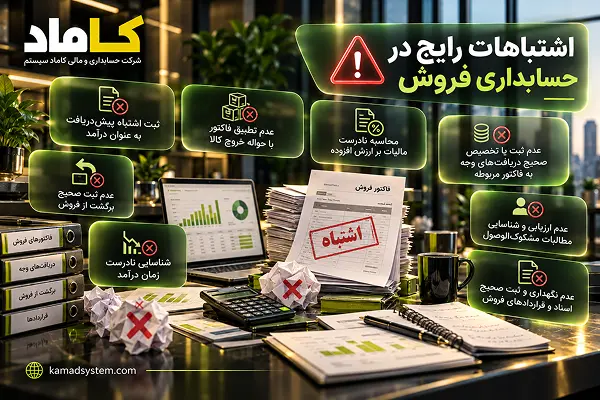 اشتباهات رایج در حسابداری فروش